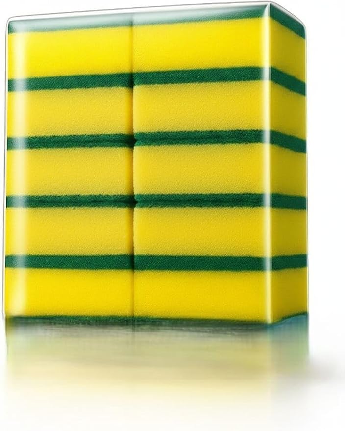 Kitchen Sponges 10-Pack Heavy Duty Dual Sided Dish Scrubber Sponges, Sponges by Unknown
