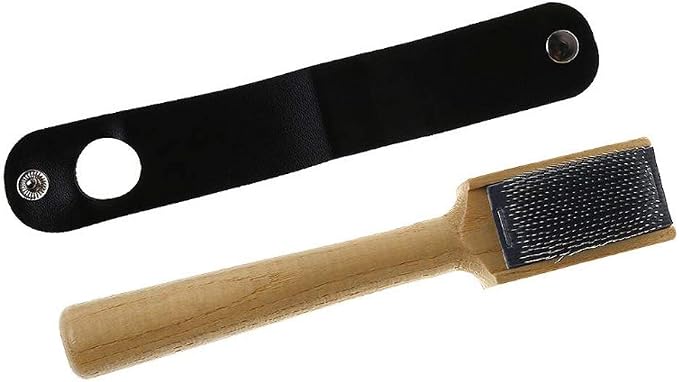 JKJF Dance Shoes Brush, Suede Sole Wire Shoes Wood Cleaning Brush, Shoes - Image 5
