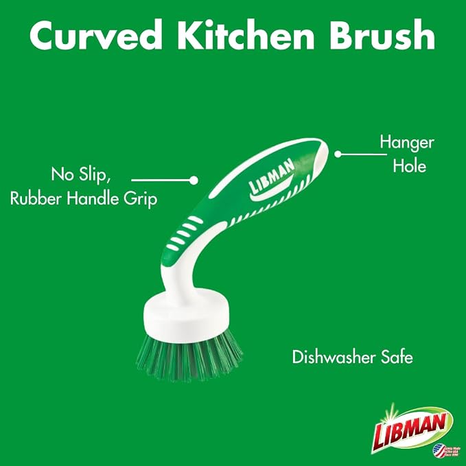 Libman Curved Kitchen Brush | Case of 6 - Image 2