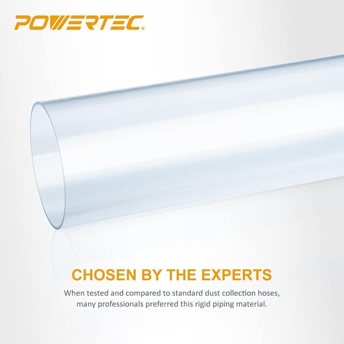 POWERTEC 70427 Clear PVC Pipe 4" x 36" Long - Image 13