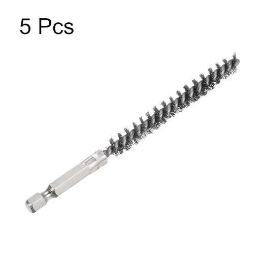HARFINGTON 5Pcs Bore Brush Stainless Steel 8mm Dia Cleaning Twisted Wire Brush - Image 3