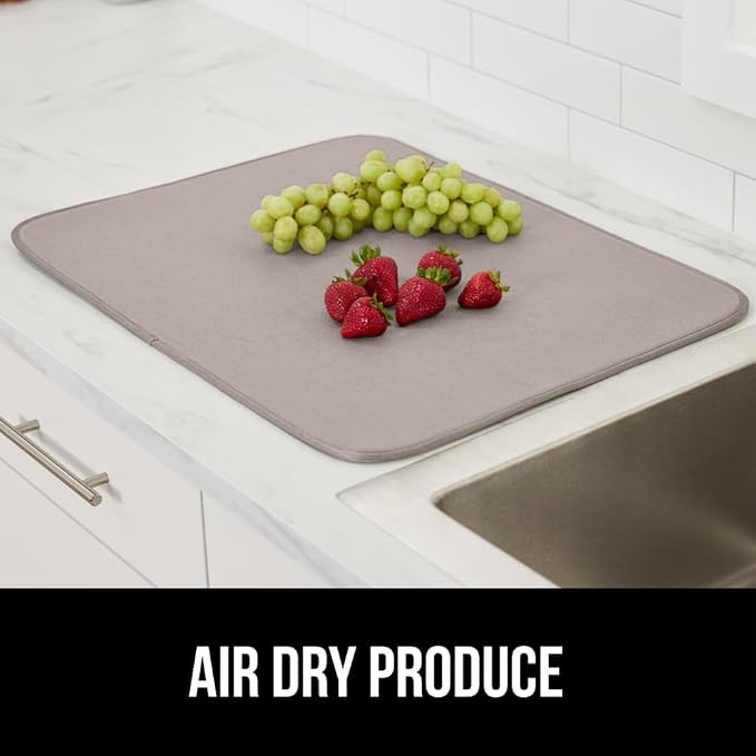 GORILLA GRIP Ultra Water Absorbent Microfiber Dish Drying Mat, Quick Dry Thick - Image 9