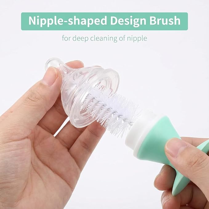 4-in-1 Baby Bottle Brush Set, Bottle Brush Cleaner, Bottle Cleaner Brush Set - Image 4