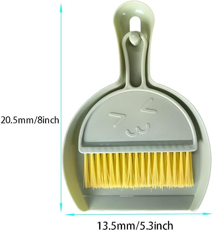 3 Pcs Mini Broom and Dustpan Set, Small Hand Broom and Dustpan Cleaning Cloths - Image 3