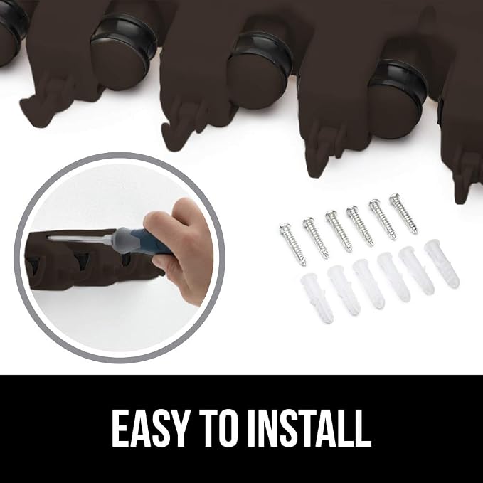 GORILLA GRIP Wall Mount Hook Fixture, Also Includes Slots to Hold Mop, Easy - Image 5
