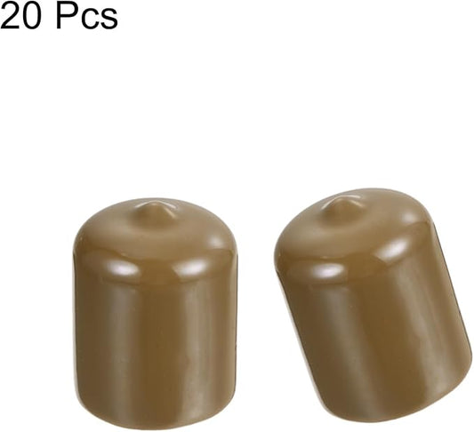 uxcell 20pcs Rubber End Caps 21mm ID Vinyl PVC Round Tube Bolt Cap Cover Screw - Image 2