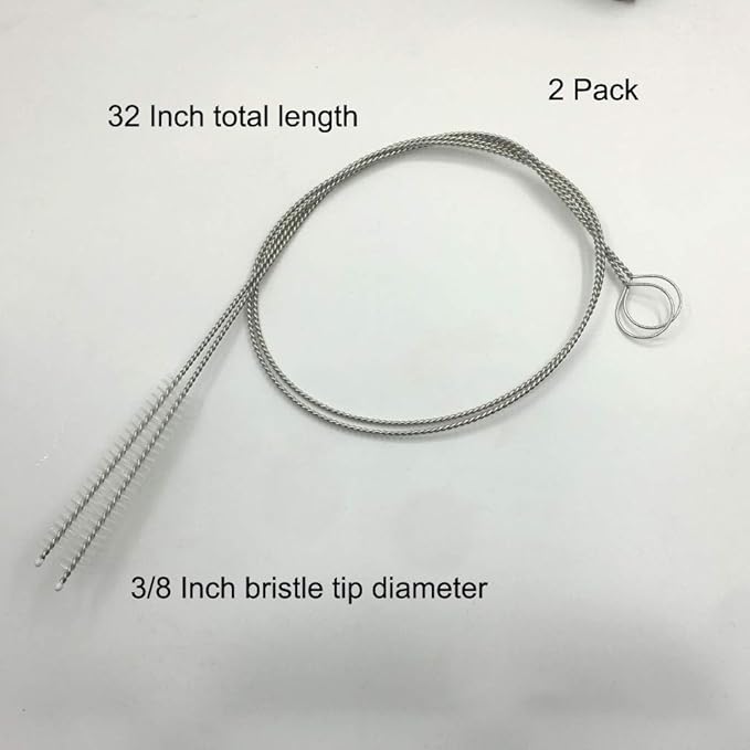 2 Pcs Cleaning Brush Bristle Tip 3/8” by 32” Inch Long - Image 3