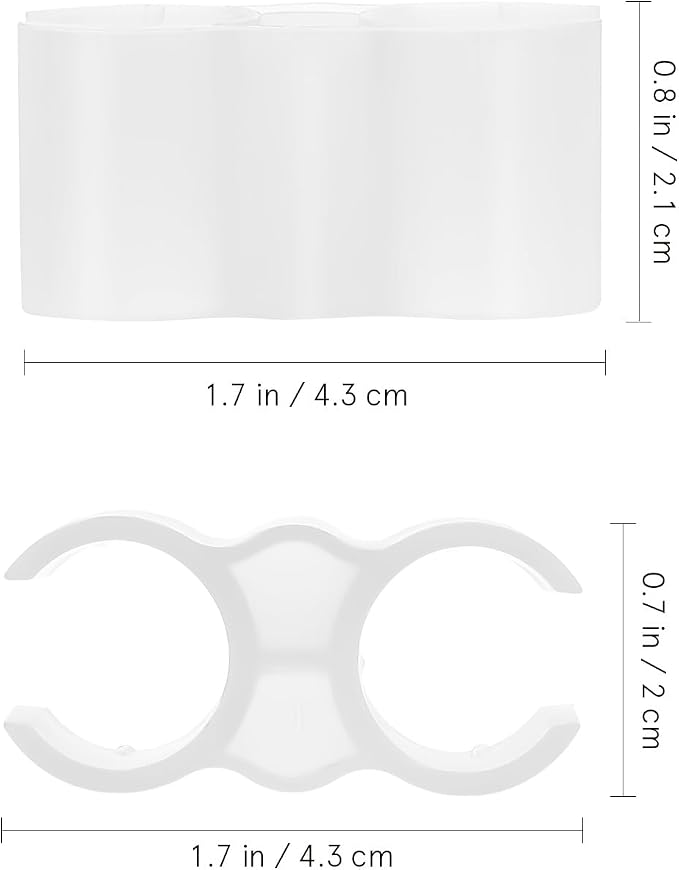 2pcs Double Port Grip Pipe Clips - Image 2