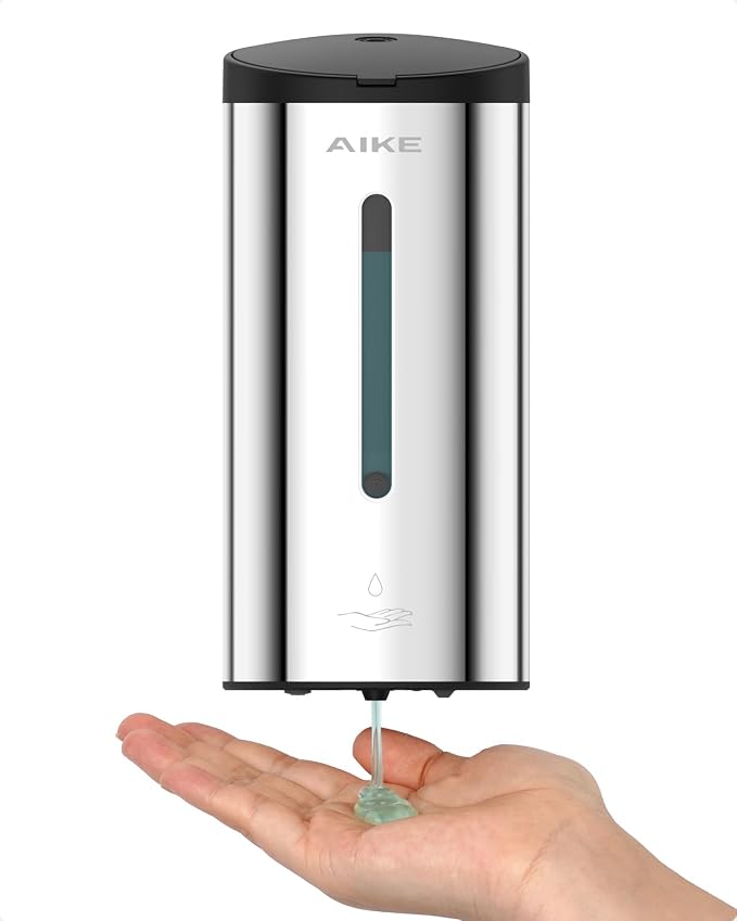 AIKE Automatic Wall Mount Liquid Soap Dispenser, Commercial Stainless Steel by AIKE