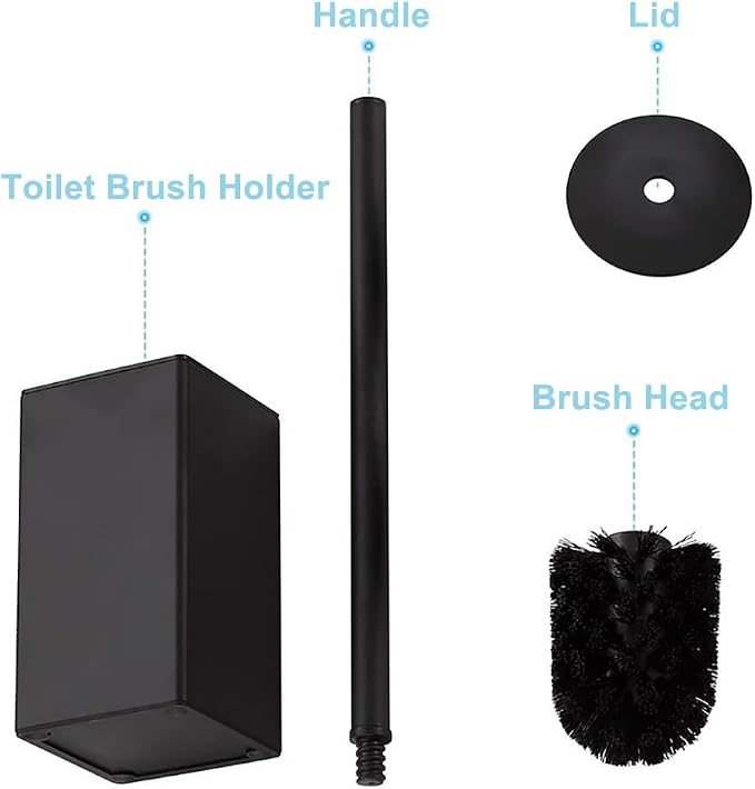 Toilet Bowl Cleaners Brush and Holder KWQKEM Freestanding Toilet Brush and - Image 8