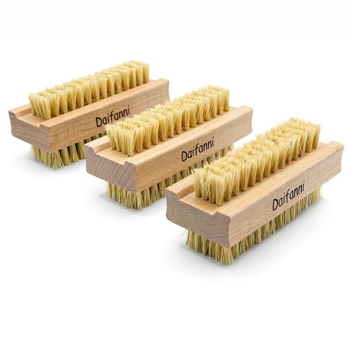 Wooden Nail Brush, Double-Sided Fingernail Scrub Brush - Image 8