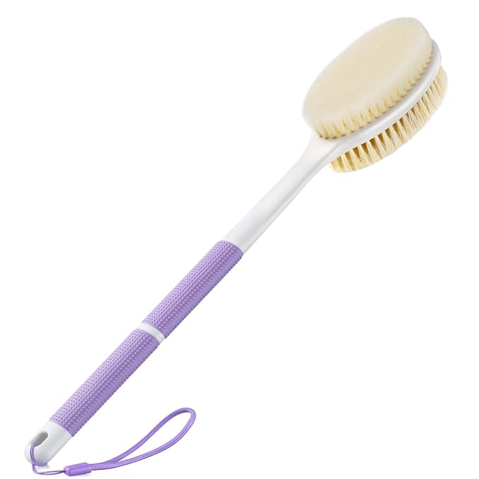 Back Scrubber Anti Slip for Shower, Long Handle Bath Brush by Backski