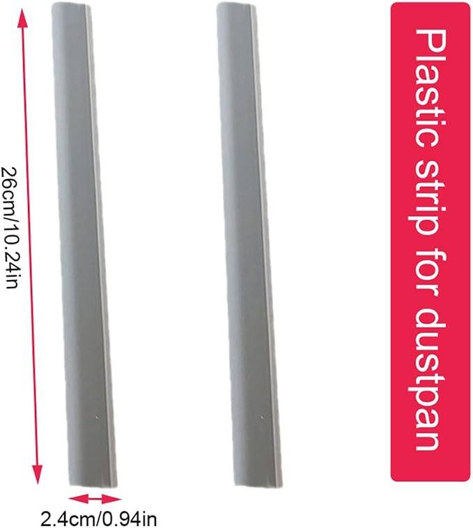 2 Pack Dustpan Edge Strip Replacement Dust Pan Edger Lip Strips Parts - Image 2