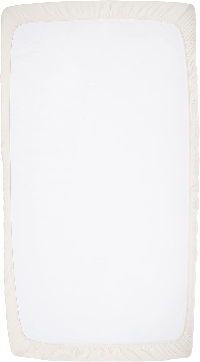 Organic Cotton Fitted Crib Sheets - 100% GOTS Certified Organic Cotton, All-Natural, Dye-Free, Unbleached, Toxic-Free & Breathable Baby Crib Sheets for Standard Crib Mattresses (2 Pack)