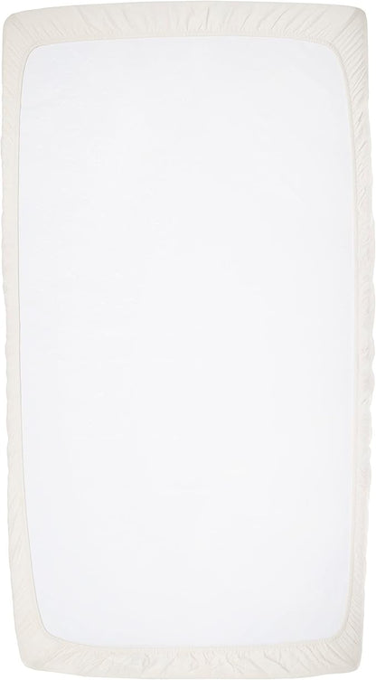 Organic Cotton Fitted Crib Sheets - 100% GOTS Certified Organic Cotton, All-Natural, Dye-Free, Unbleached, Toxic-Free & Breathable Baby Crib Sheets for Standard Crib Mattresses (2 Pack)