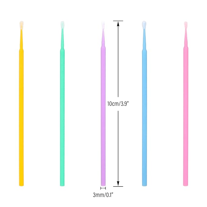 G2PLUS 500PCS Micro Cotton Swabs, Disposable Micro Applicators Brush - Image 2