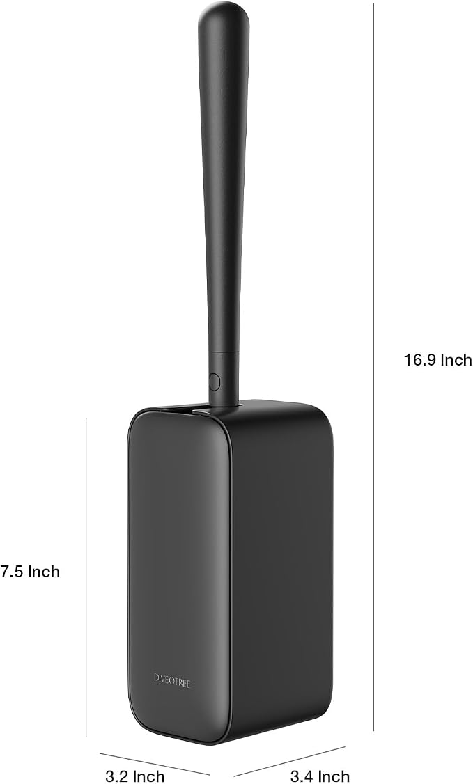 Toilet Cleaner Brush, Diveotree Toilet Brush and Holder - Image 3