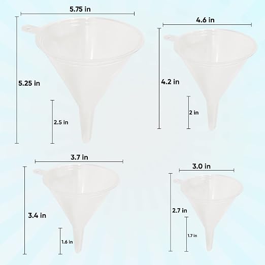 Funnel Set - Durable, Food-Grade Plastic funnels - Image 2