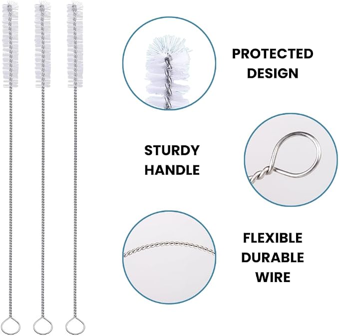 Strong 'n Flex Nylon Straw Cleaner Brushes – Fan-Shaped End - Image 8