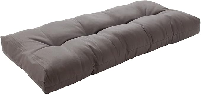 FUNHOME Outdoor Bench Cushion 42 x18 inch with Non-Slip Grips,Water Resistant Porch Swing Cushion,Bench Pillow Pads,Tufted Cushions for Patio Garden Furniture,42" Seat Cushions(Granny Gray)