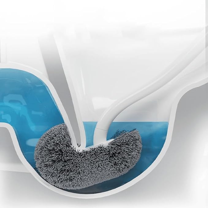 Modern Curved Toilet Brush Set - Image 2