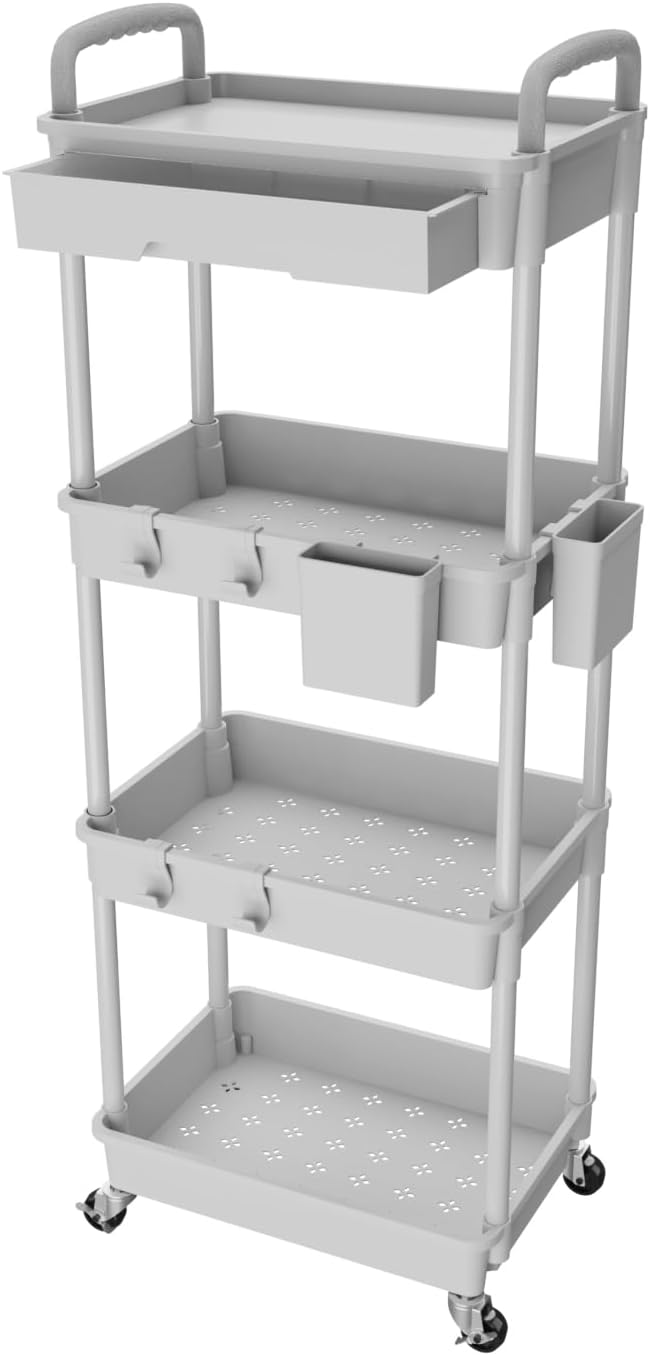 4 Tier Rolling Utility Cart by REBECAT