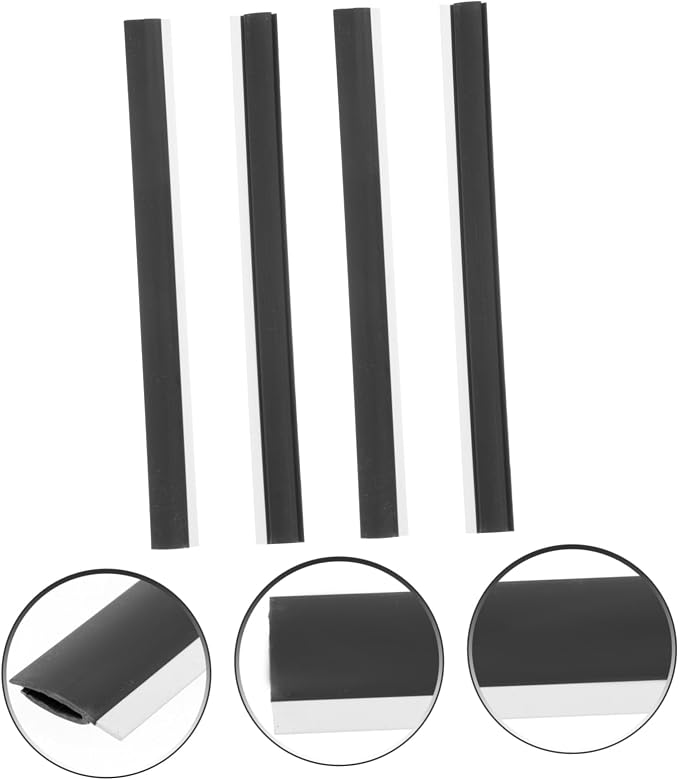 GALPADA 16pcs Replacement Lip for Dustpan Black Rubber Edge Strip for Edge - Image 8