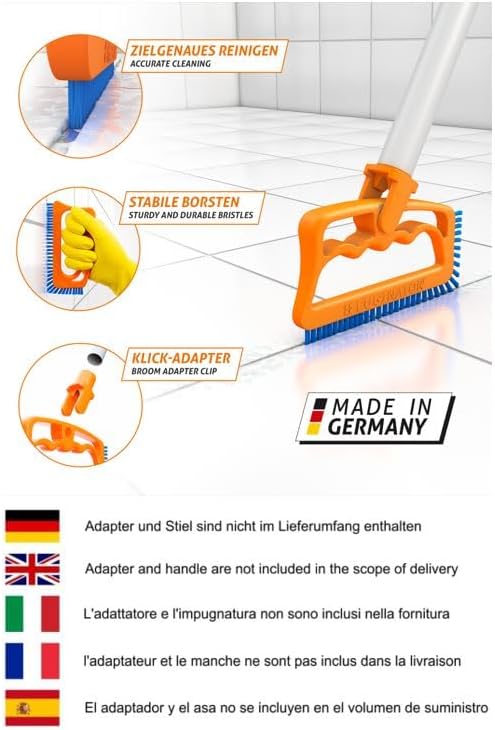 Fuginator Scrub Brush for Tile and Grout: Stiff Nylon Bristle Scrubbing Brush - Image 5