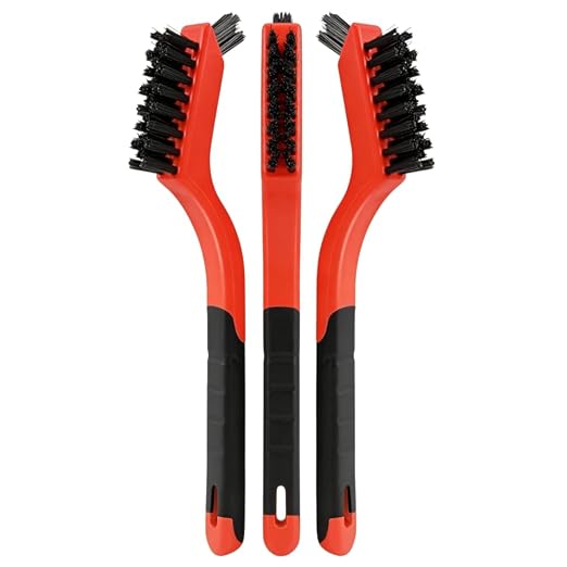 3-Piece Nylon Brush Set, Wear-Resistant U-Shape Bristles No Shedding, Easy Grip - Image 5