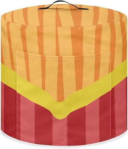 Air Fryer Cover Dust Cover, French Fries Appliance Covers for 6 Quart Air Fryer & Pressure Cooker Kitchen Appliance Accessories with Pockets, Machine Washable