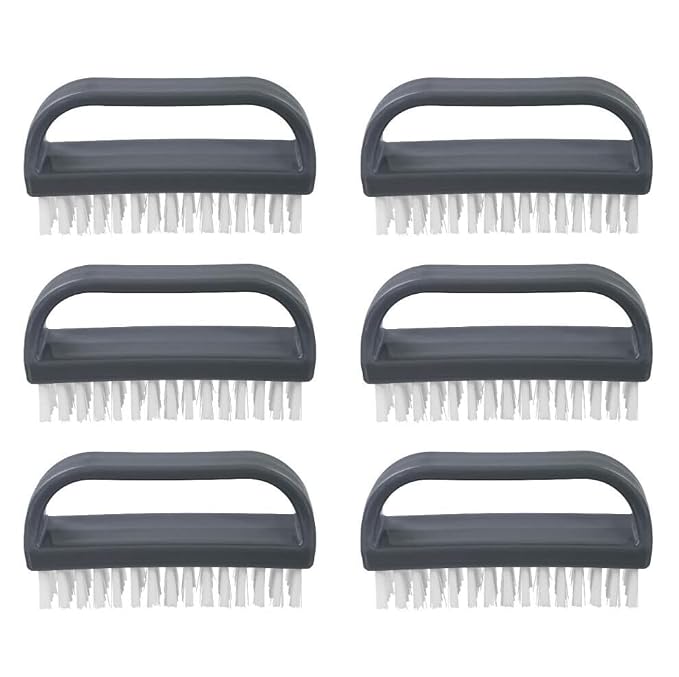 Superio Stiff Nail Brush for Cleaning Fingernails Small Scrub Brush by Superio