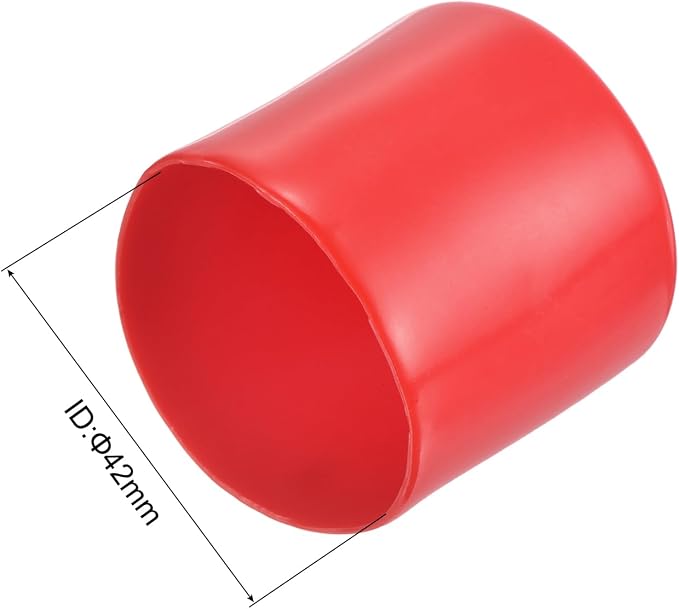uxcell 20pcs Rubber End Caps 42mm ID Vinyl Round Tube Bolt Cap Cover Thread - Image 3