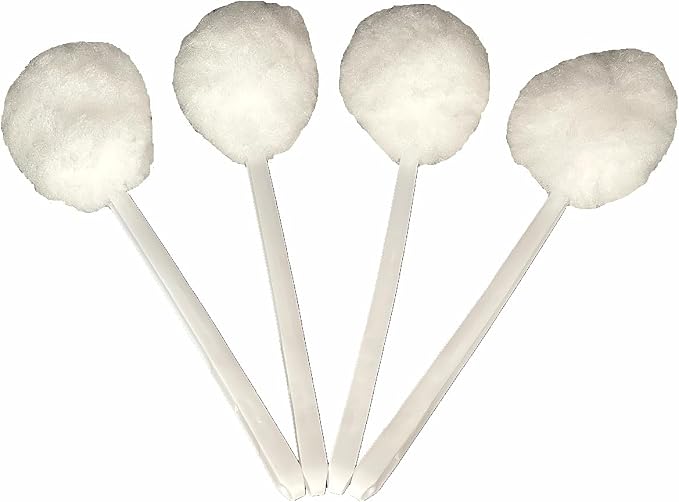 Bowl Brush Toilet Cleaning Brush Set Soft Polyester Head 15x5 inches White by Picmoo