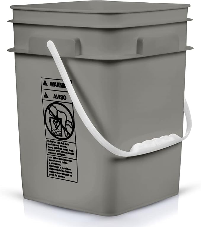 House Naturals 4 Gallon Square Food Grade Bucket Pail - Image 3