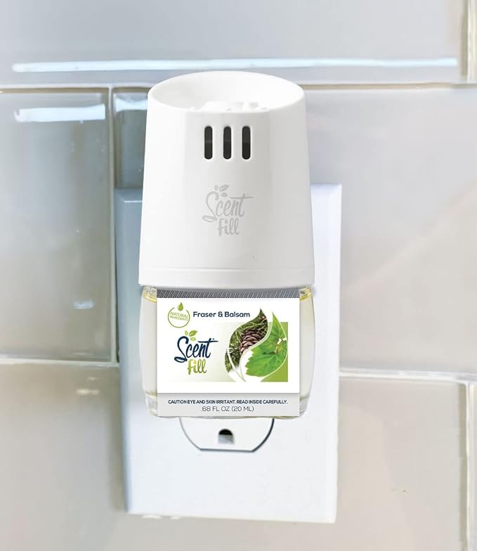 Scent Fill Fraser Fir Plug in Air Freshener, Scented Oil Refills, 2 Refills + - Image 2