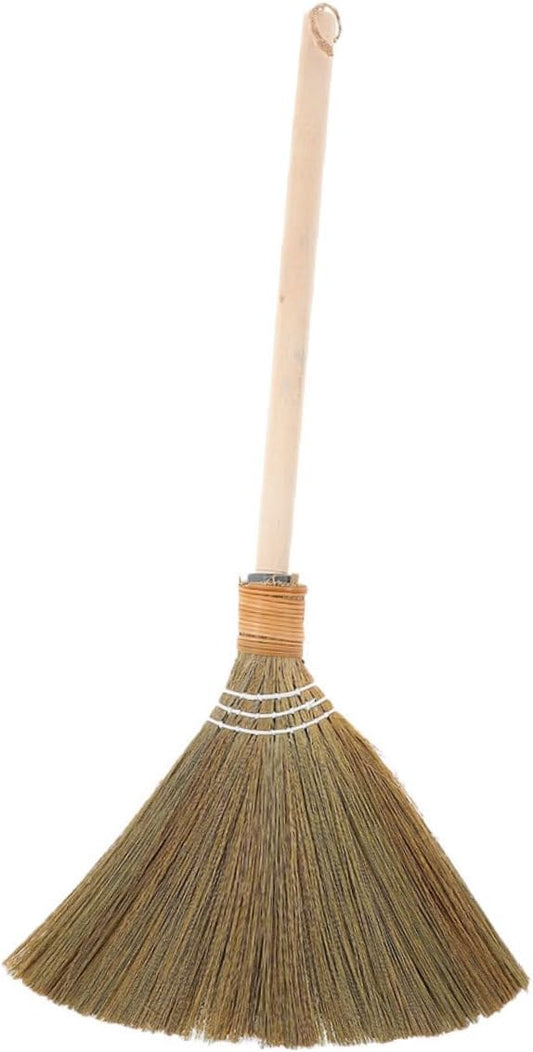 0.25kg Traditional Asian Corn Broom Soft Bristles by FOMIYES