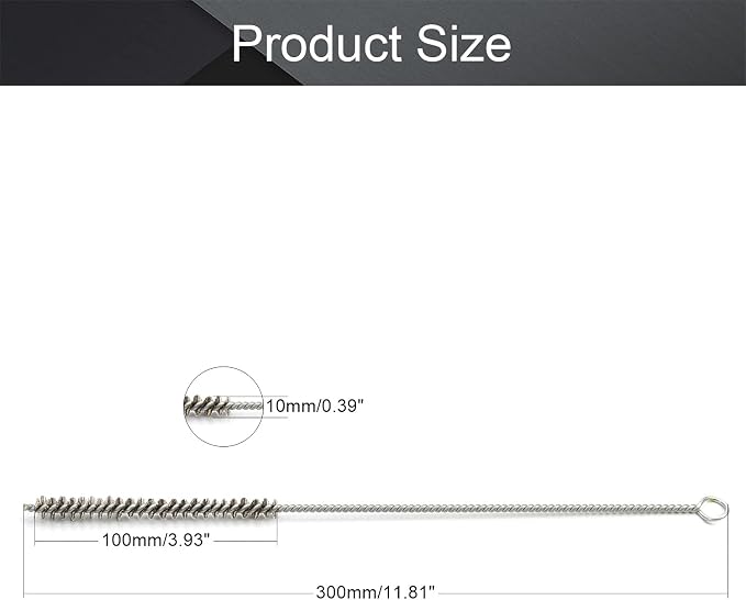 Utoolmart 0.4-inch Diameter 12-inch Length Stainless Steel Wire Spiral Power - Image 2