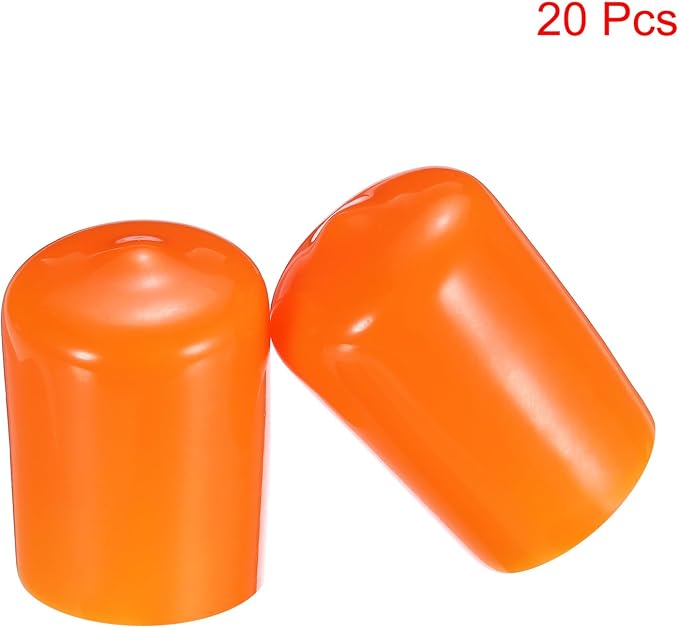uxcell 20pcs Rubber End Caps 19mm ID Vinyl PVC Round Tube Bolt Cap Cover Screw - Image 2