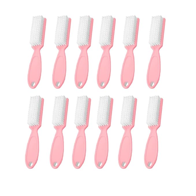 12Pcs Nail Brush for Cleaning Fingernails, Handle Grip Cleaning Brush for Nail by SQULIGT