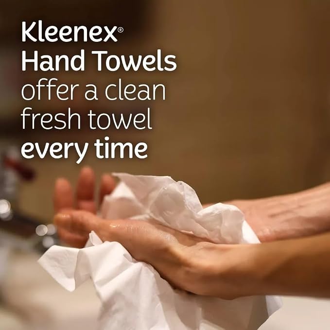 Hand Towels - 1 Box of 60 White Hand Towels in a Dispenser Box - Packaging may - Image 6