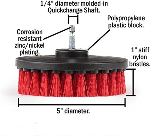 Drill Brush Heavy Duty 2PCS – Clean Tile & Grout 5X faster – Spin Away Rust - Image 5