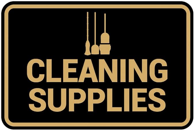 Signs ByLITA Classic Framed Cleaning Supplies Sign by SignsByLITA