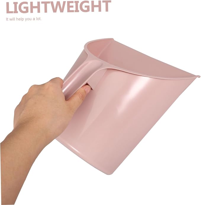 PRETYZOOM Ergonomic Handheld Dustpan Pink Long Handle Dust Pan Only - Image 7