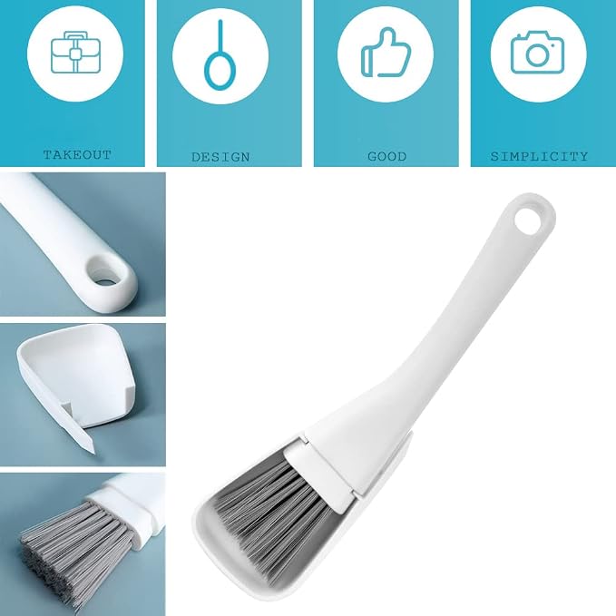 2 Pack Mini Brush and Dustpan Set Conveniently Dust Clean Portable - Image 3