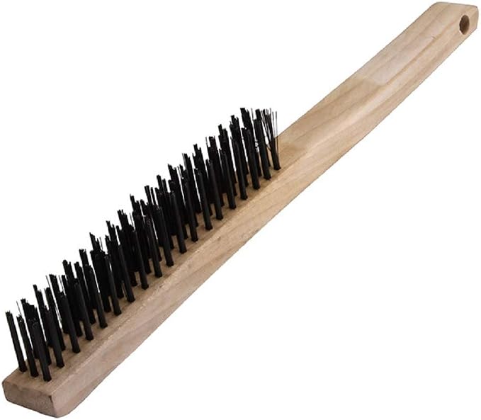 Warner 13-5/8" 3x19 Row, Wood Handle Wire Brush by WarnerManufacturingCo