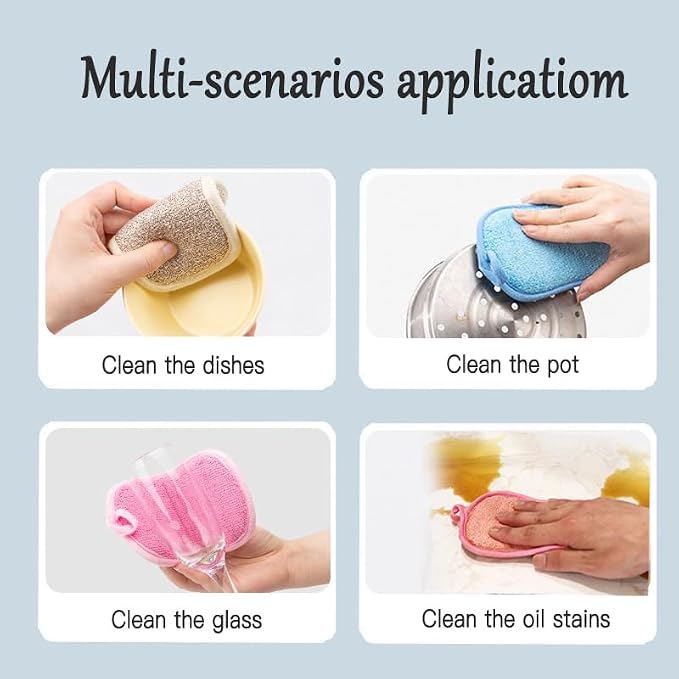 Dish Sponge Kitchen Sponges, Scrub Sponges, Double Sided Cleaning, Non Scratch - Image 6