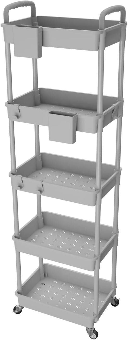 5 Tier Rolling Utility Cart by REBECAT