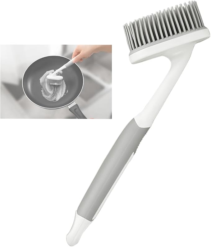 Dish Scrubber, Silicone Soft Bristles Scrub Brush by Unknown
