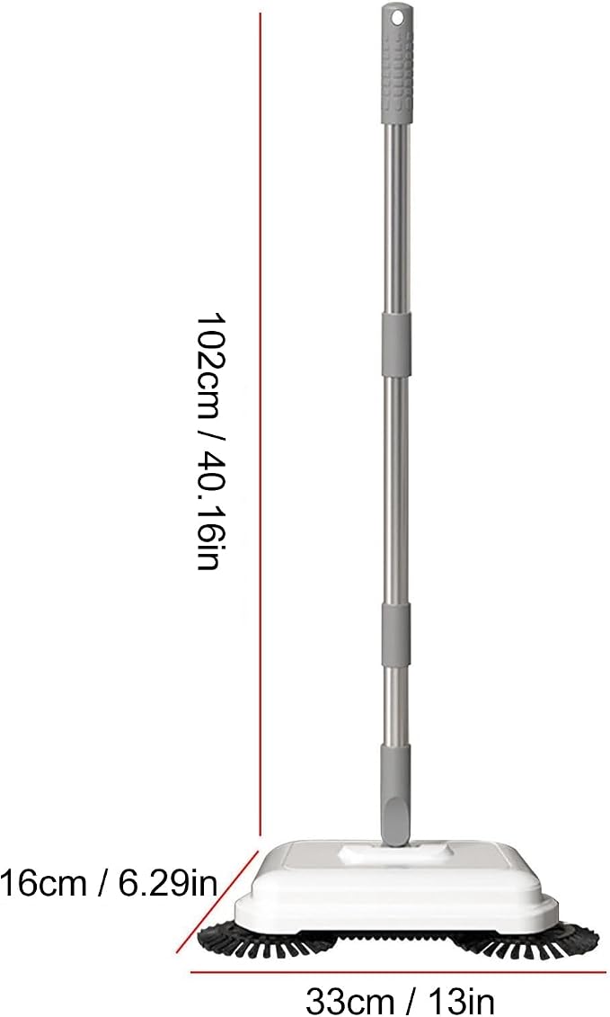 TOPINCN Hand Push Sweeper, Carpet Sweeper Wet Dry Vacuum Cleaner Hand Push - Image 3