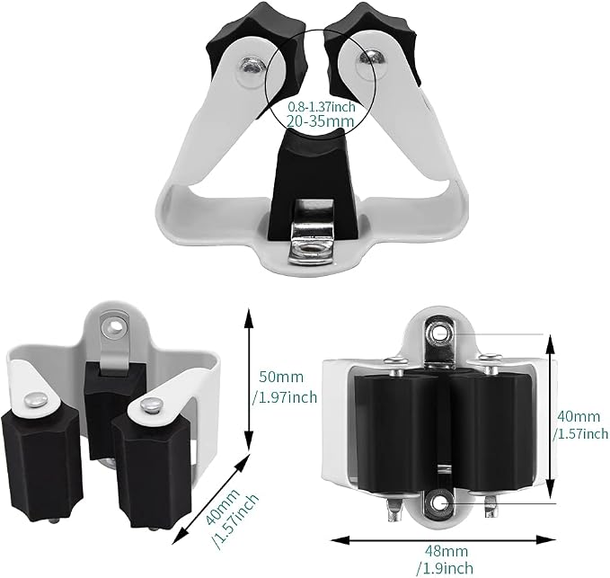 3-H Broom Hanger, Mop Holder Wall Mount 30 Pack, Broom Holder Wall Mount - Image 6